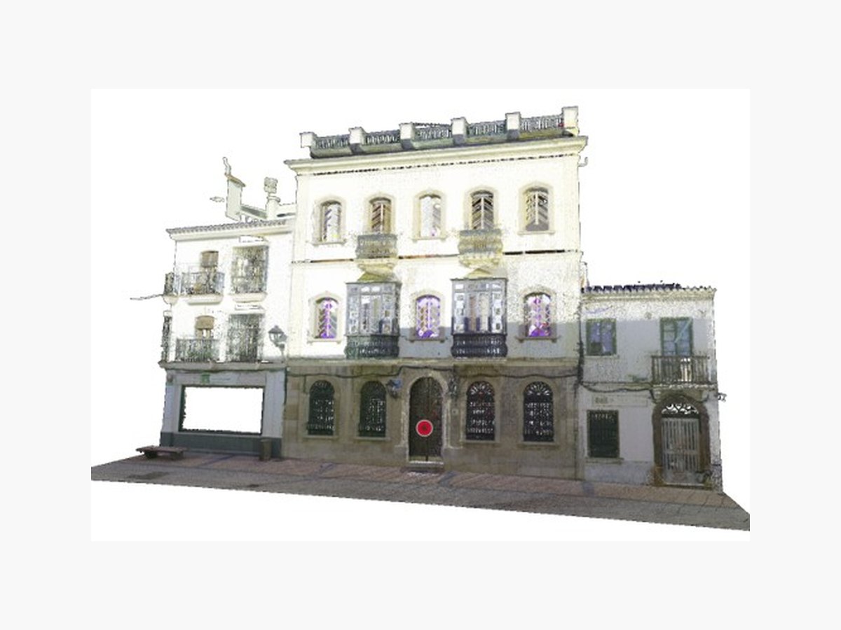 Escaneo 3D de la fachada de un edificio histórico